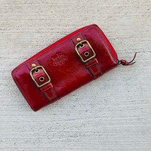 COACH Wallet with Zipper Closure and Belt Buckle